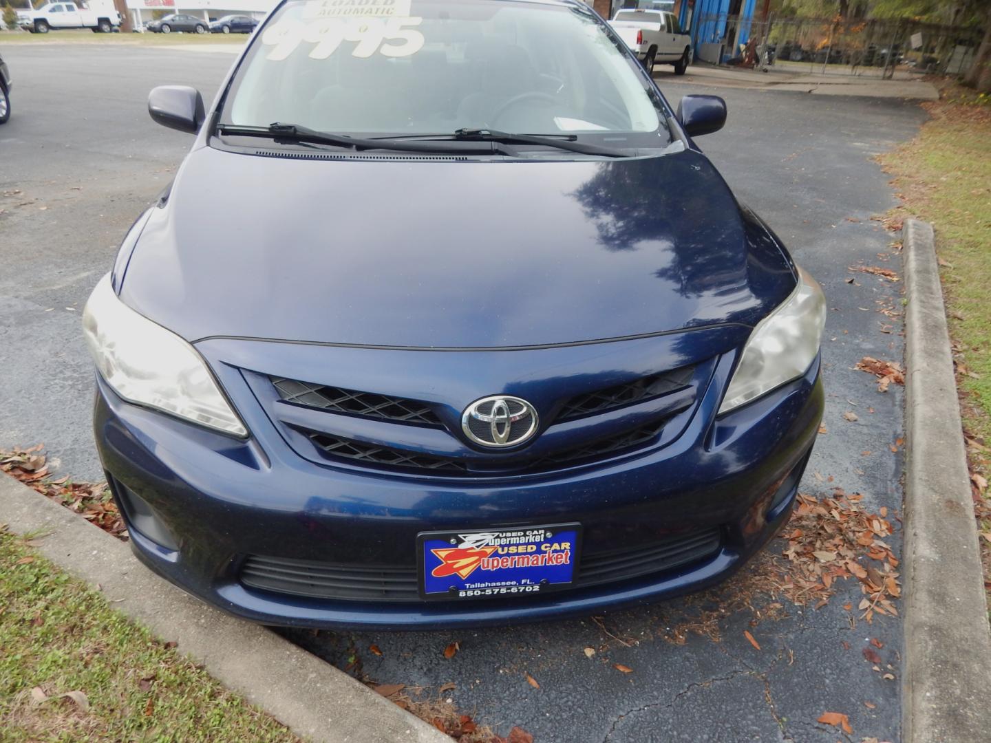 2012 Blue /Gray Toyota Corolla LE (5YFBU4EE6CP) with an 1.8L engine, Automatic transmission, located at 3120 W Tennessee St, Tallahassee, FL, 32304-1002, (850) 575-6702, 30.458841, -84.349648 - Photo#2